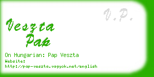 veszta pap business card